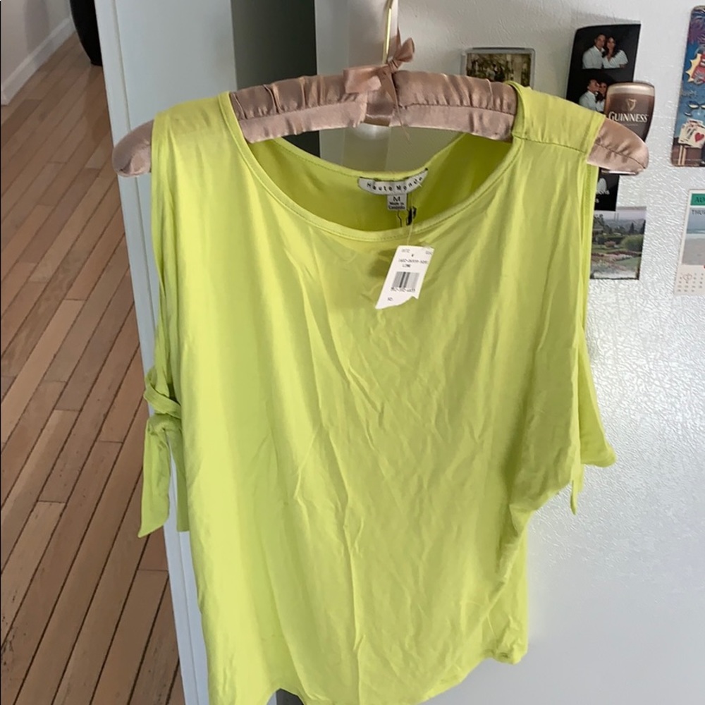 New lime green top